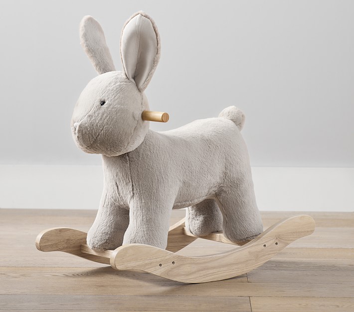 Bunny Critter Plush Nursery Rocker