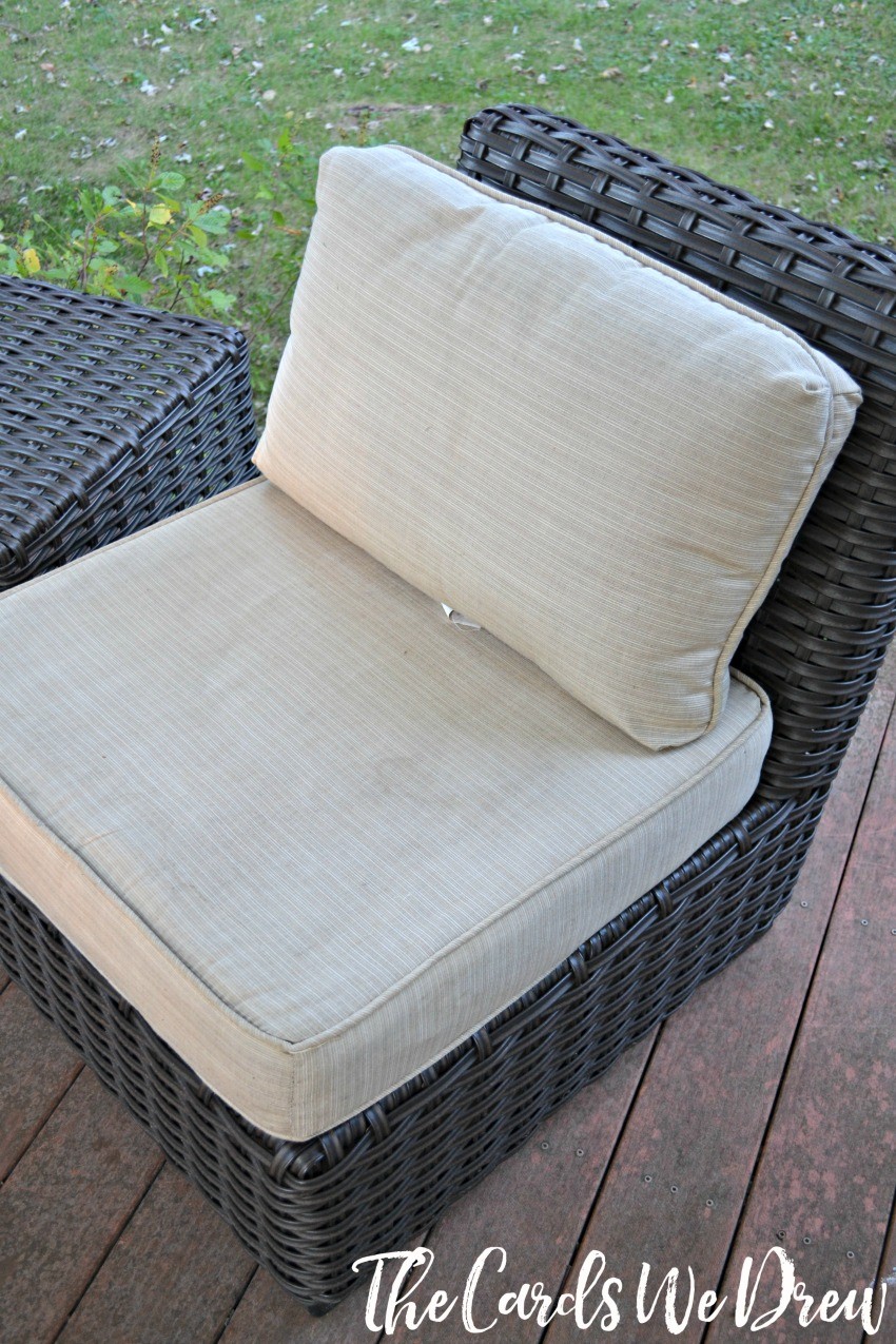 how to clean patio cushions