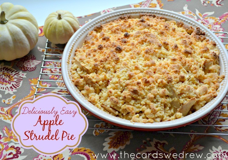 Deliciously EASY Apple Strudel Pie 