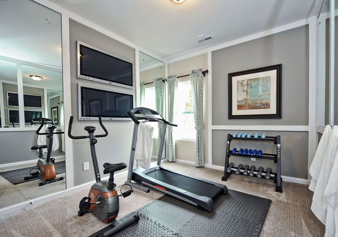 spare bedroom gym