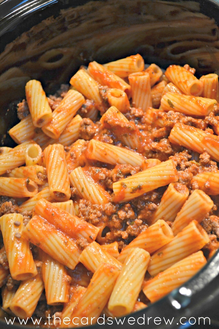 crockpot pizza casserole