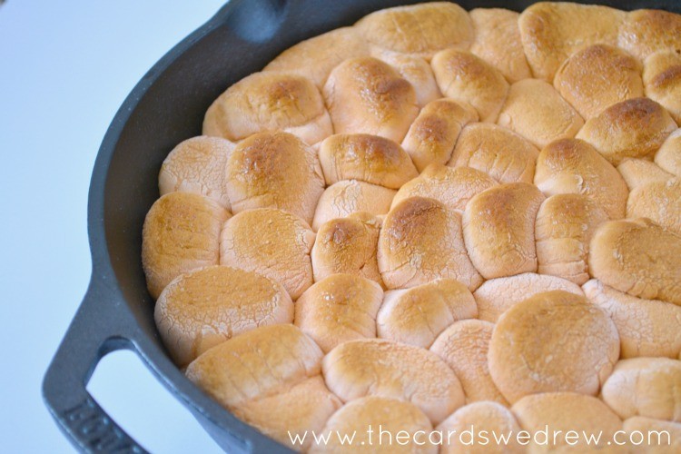 pumpkin spice smores skillet