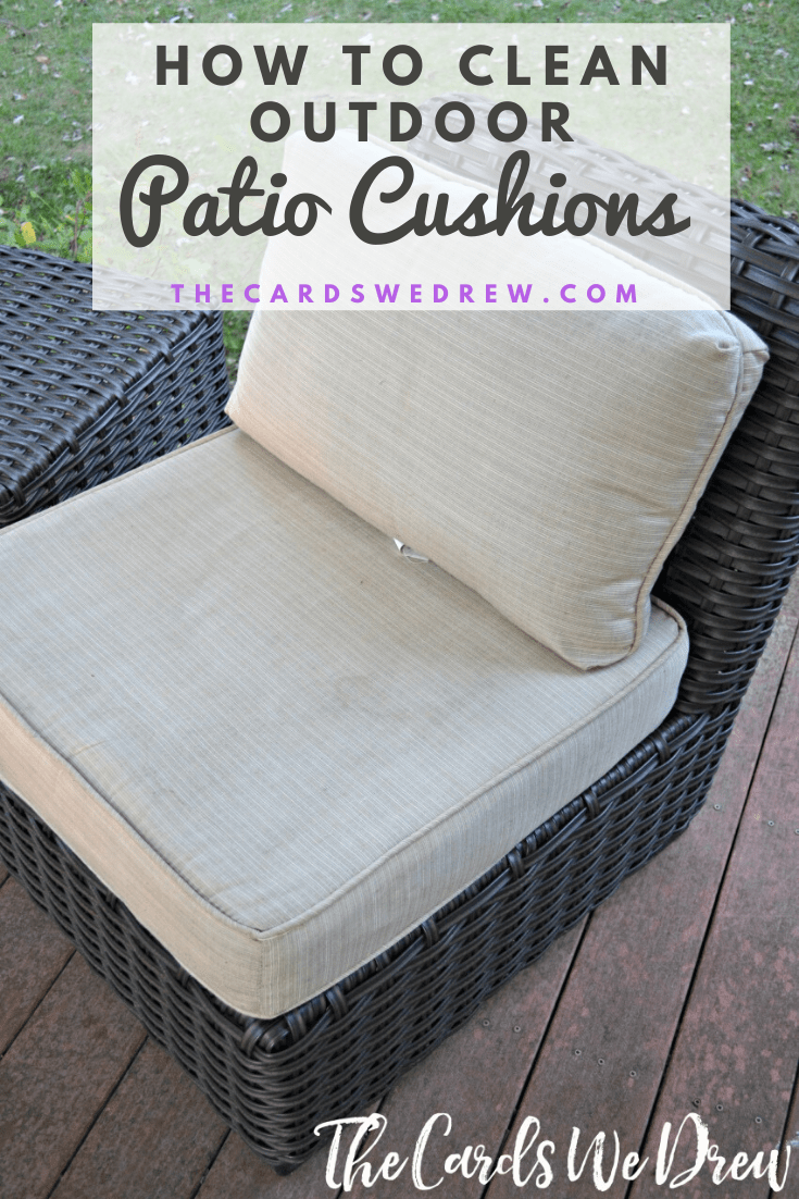 how to clean patio cushions