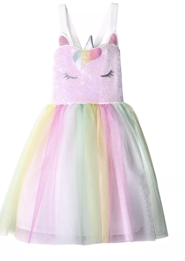 Toddler unicorn birthday dress