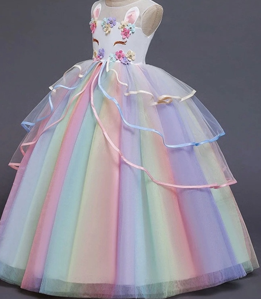 Unicorn rainbow dress