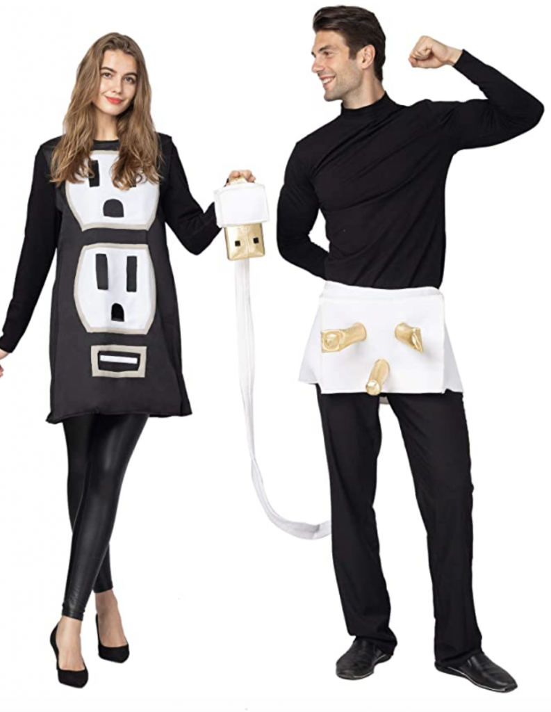 usb plug couples costume