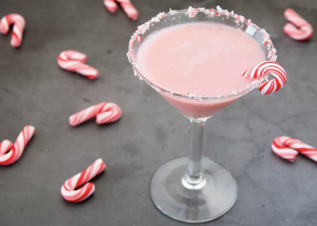 candy cane cocktail